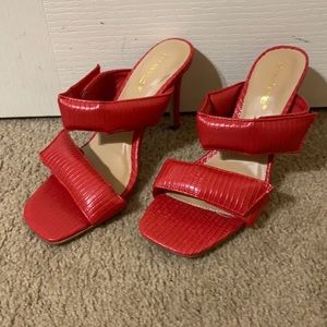Size 7 red heels